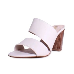 LOUISE ET CIE Kapa Leather Block Heel Dress Mules